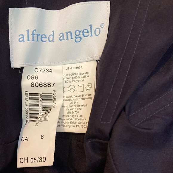 Eggplant Alfred Angelo Bridesmaid Dress - Picture 3 of 3